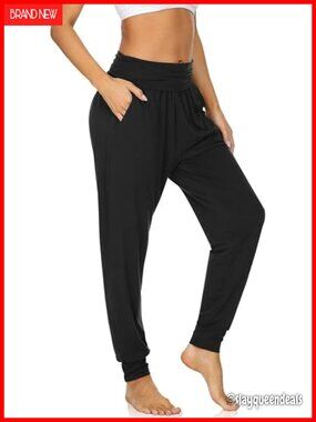 Cozy Yoga Joggers Pants Loose Workout Sweatpants Lounge Pants with Pockets